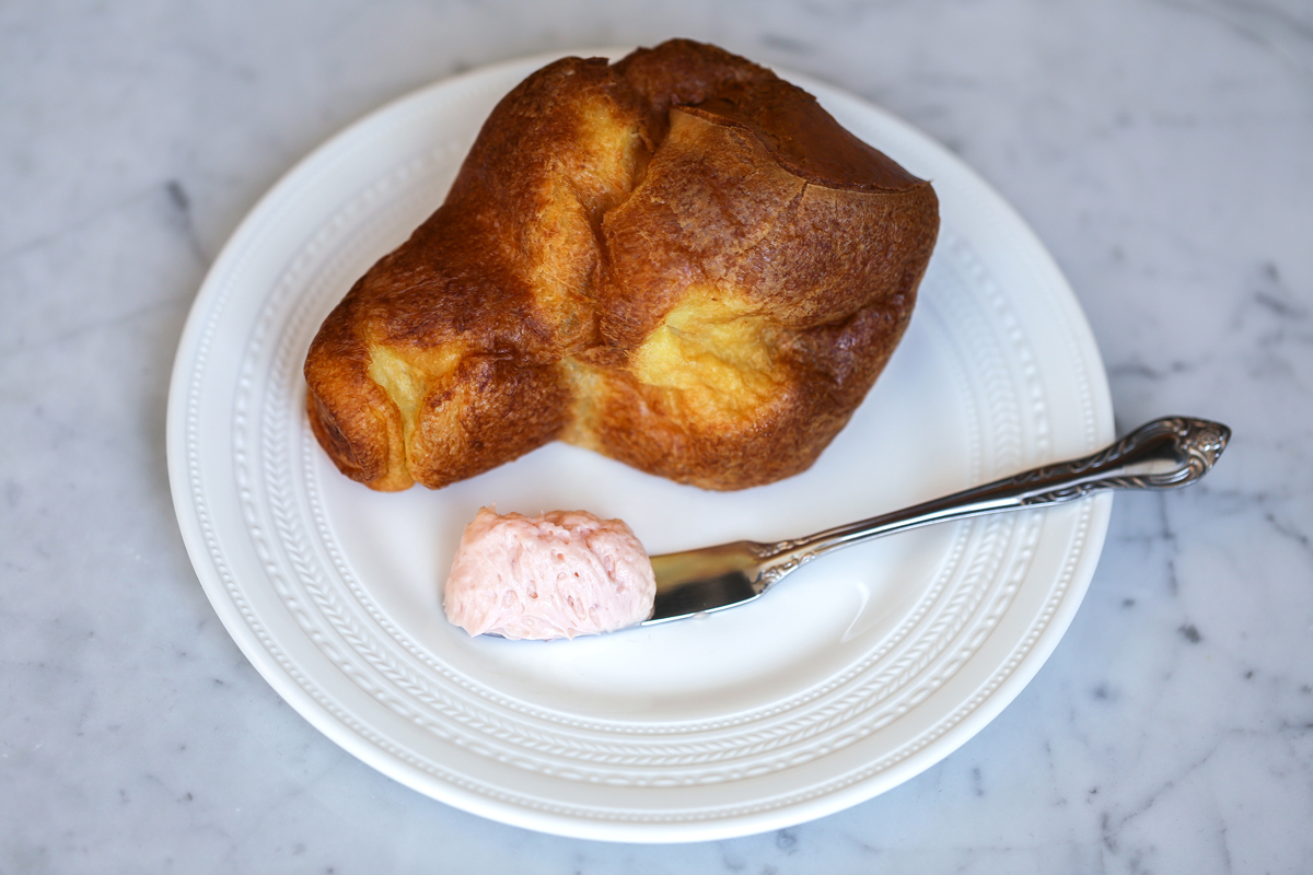 Popovers with Strawberry Butter at Neiman Marcus Cafe (and Lemon