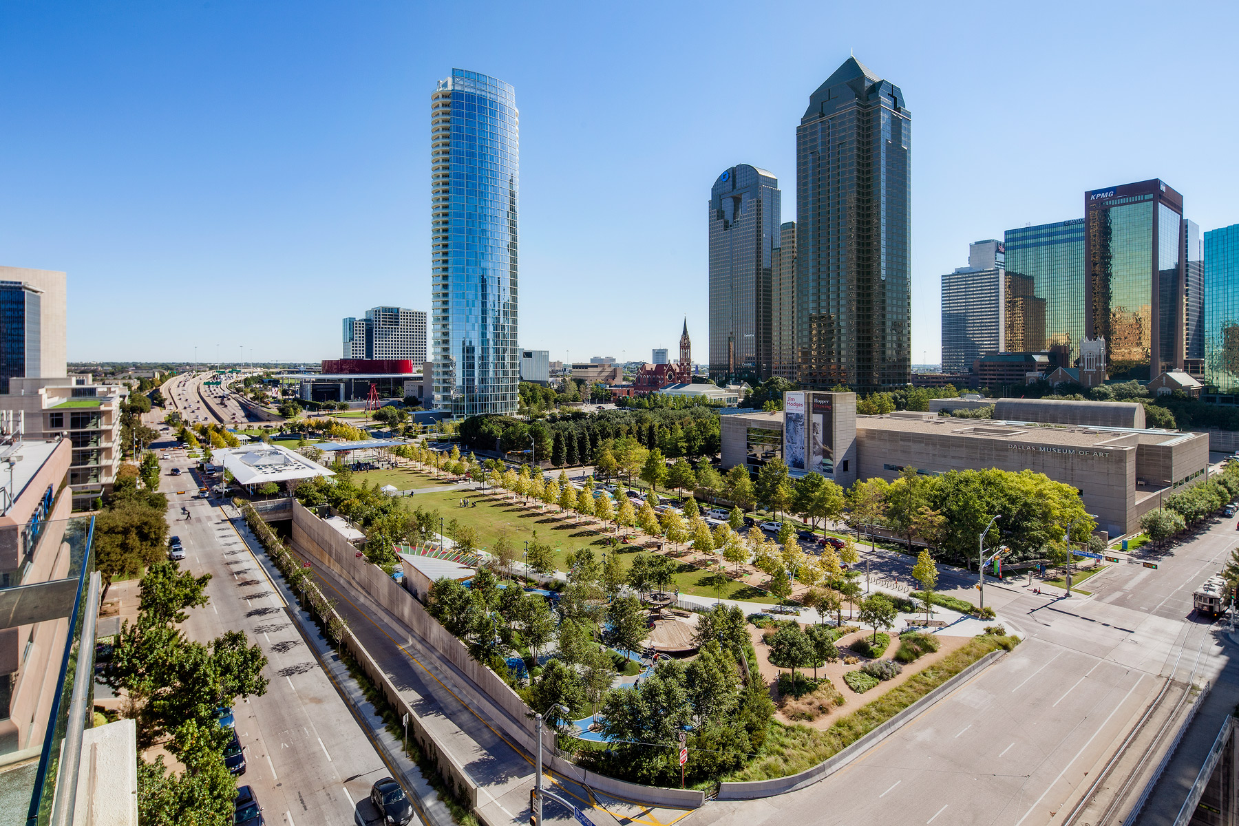 dallas park warren klyde downtown aerial uptown kwp